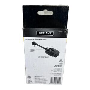 Defiant Outdoor Plug Countdown Timer 125V 15A New In Box Outdoor Lighting